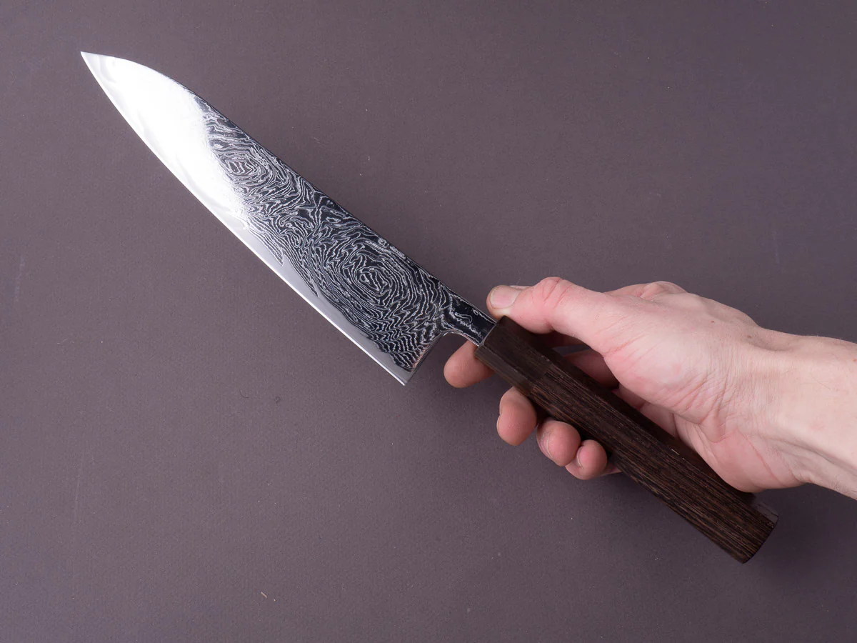 Hitohira - Futana - Nickel Damascus - 210mm Gyuto - Tagayasan Handle - Image 8
