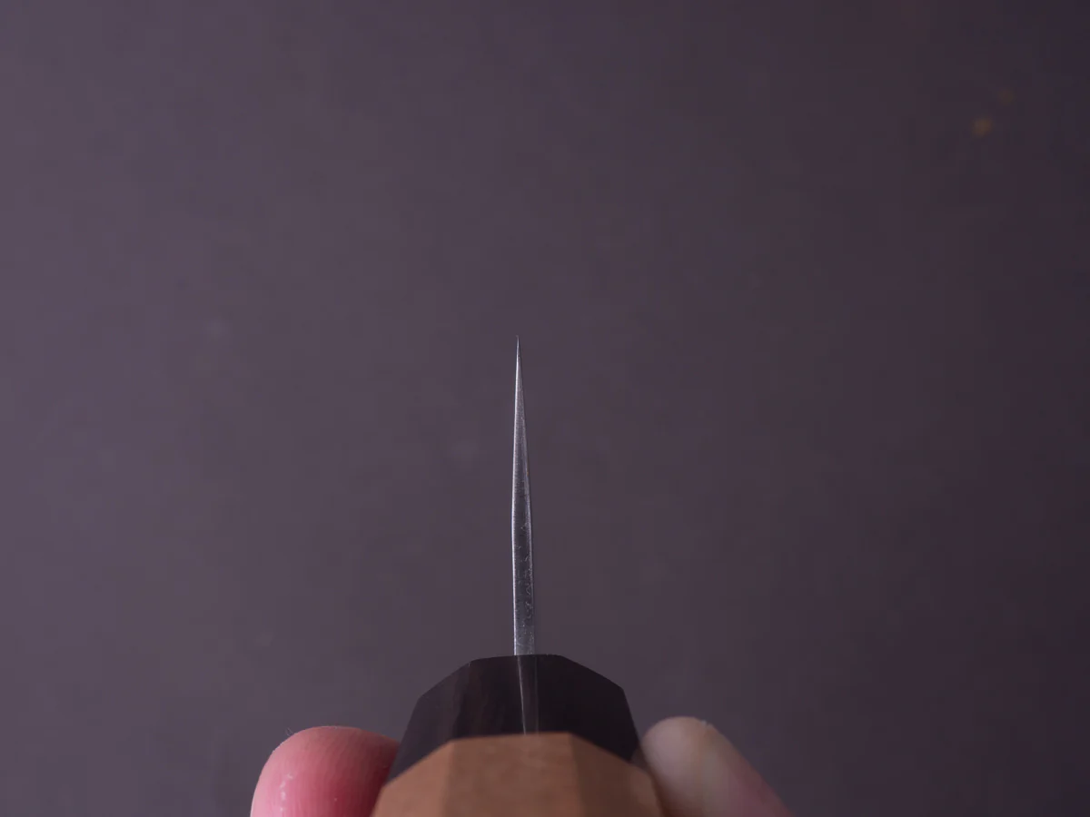 Hitohira - Futana - Ginsan - Nashiji - Santoku - 170mm - Cherry Handle - Image 5