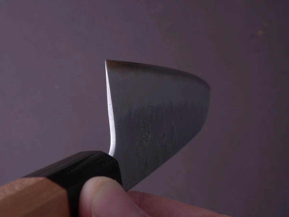 Hitohira - Futana - Ginsan - Nashiji - Santoku - 170mm - Cherry Handle - Image 6