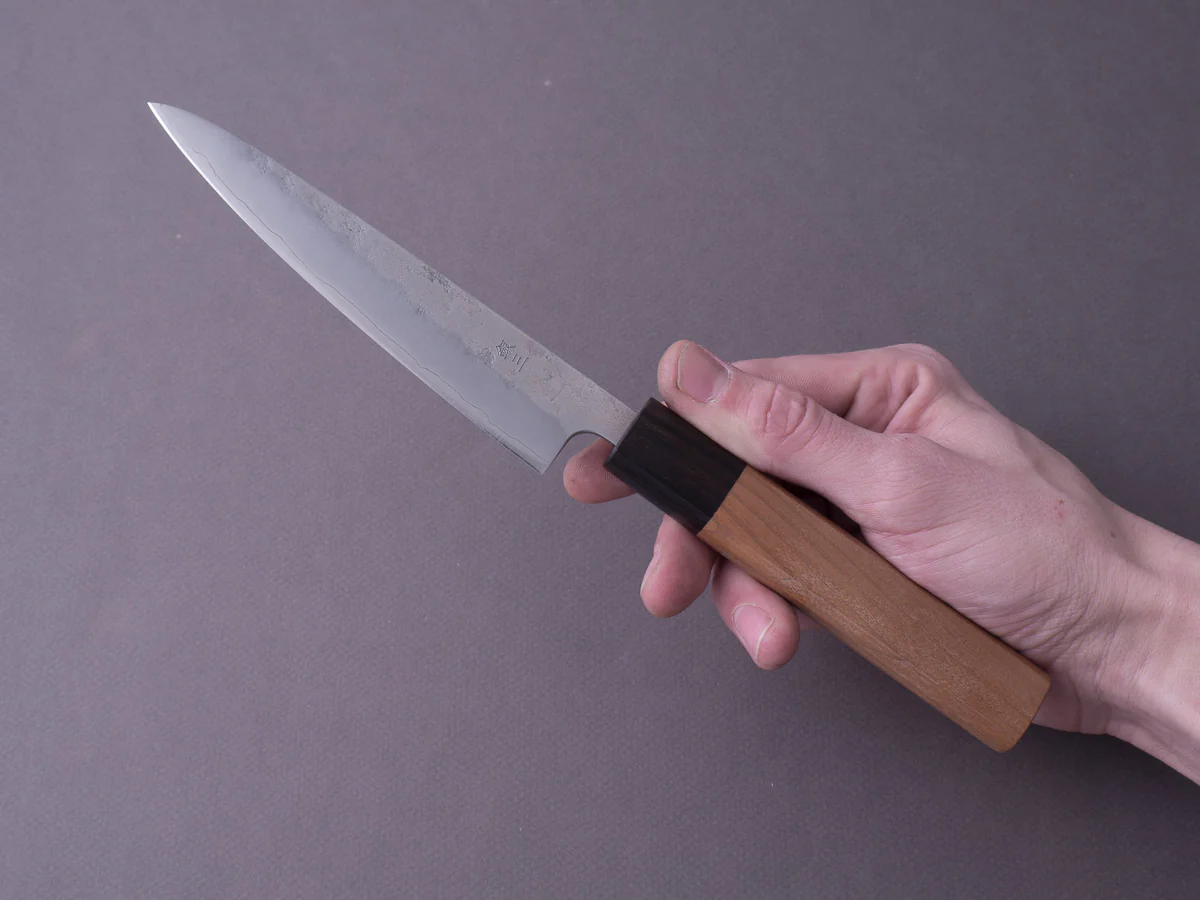 Hitohira - Futana - Ginsan - Nashiji - Petty - 135mm - Cherry Handle - Image 6