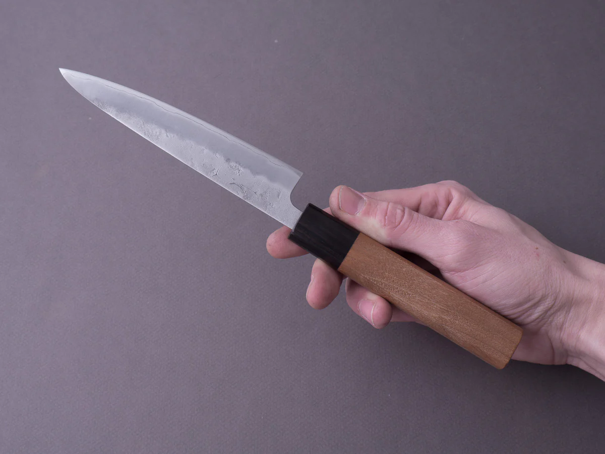 Hitohira - Futana - Ginsan - Nashiji - Petty - 135mm - Cherry Handle - Image 7