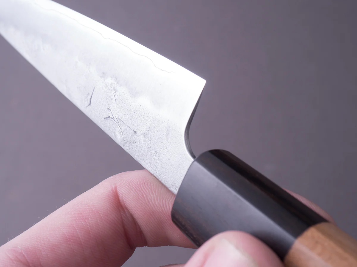 Hitohira - Futana - Ginsan - Nashiji - Petty - 135mm - Cherry Handle - Image 8