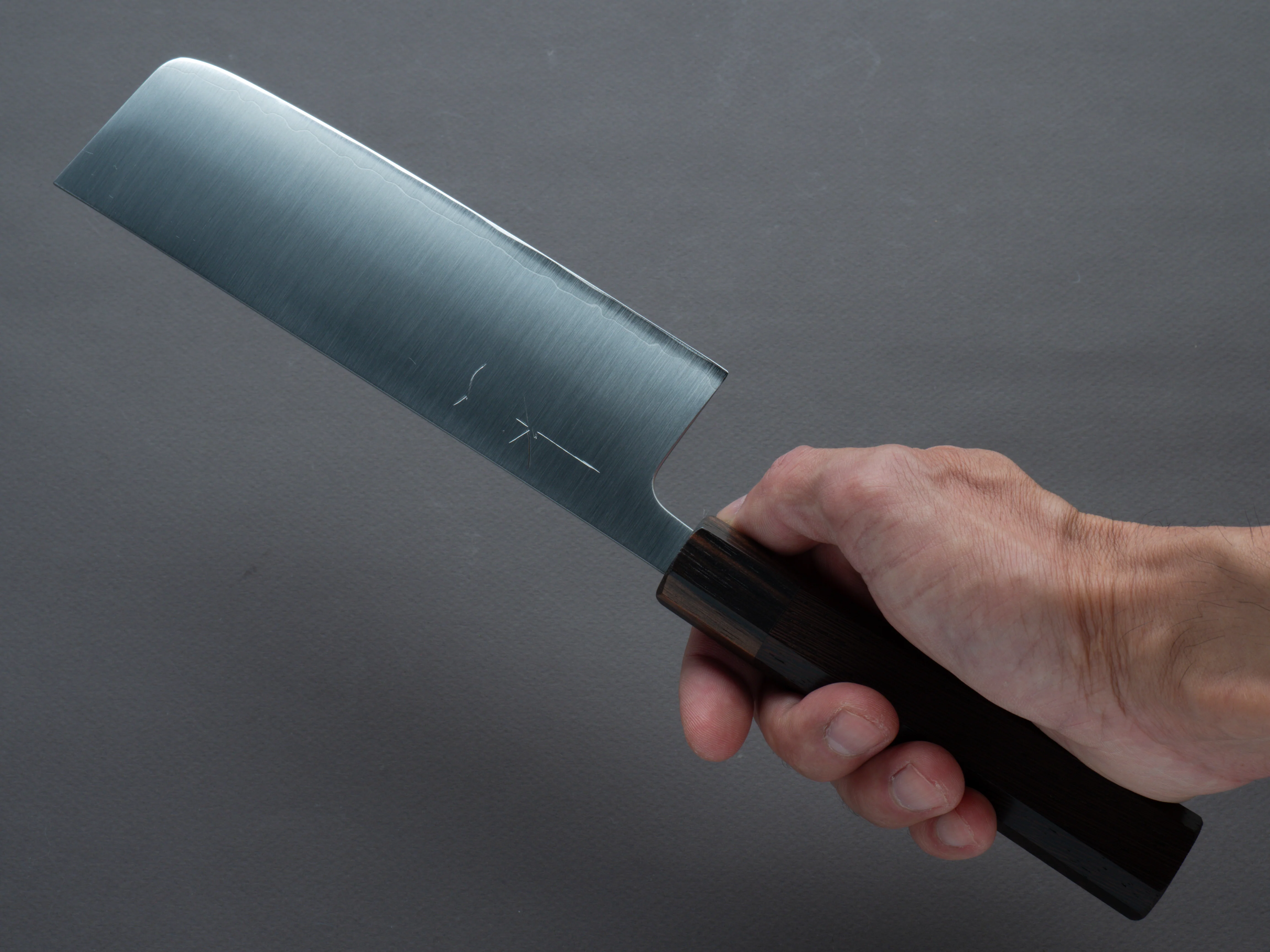 Hitohira - Futana - Stainless - Migaki - 165mm Nakiri - Tagayasan Handle - Image 7
