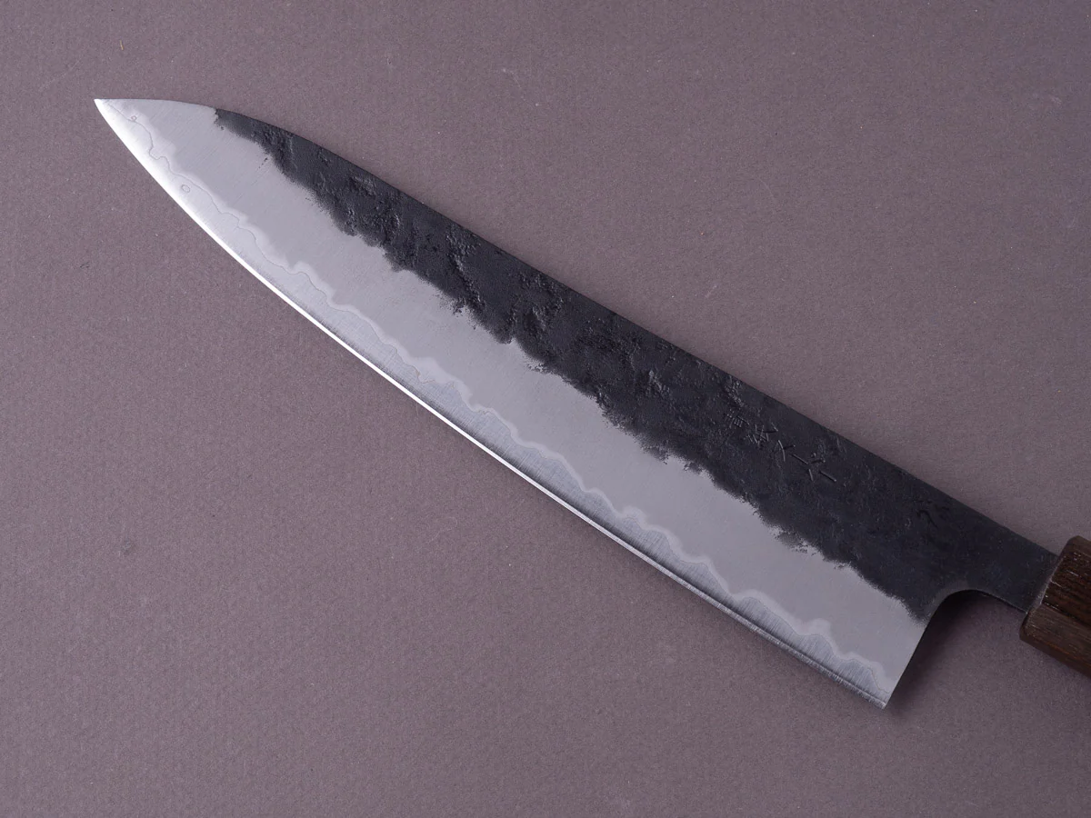 Hitohira - Futana - Blue Super - Kurouchi Nashiji - 210mm - Gyuto - Cherry Handle - Image 5