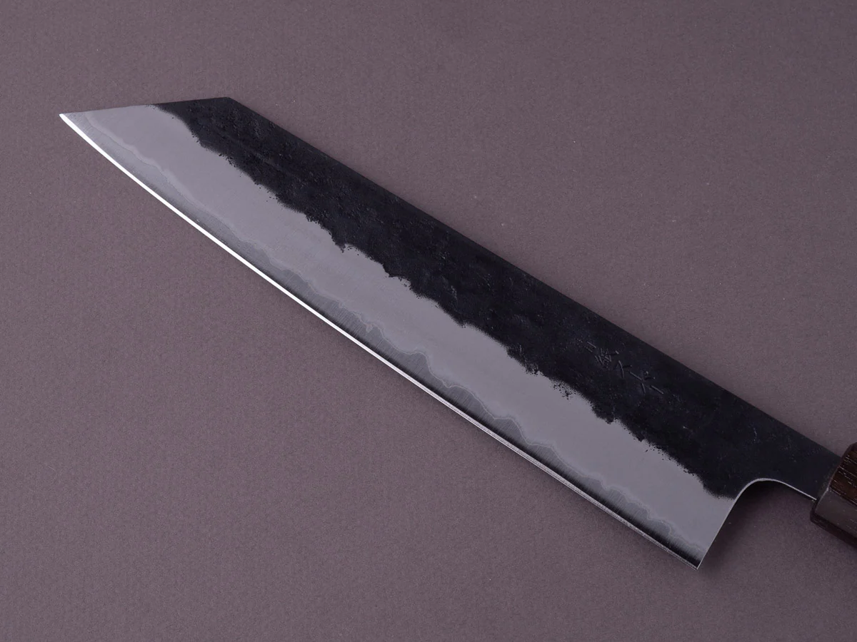 Hitohira - Futana - Super Blue - Kurouchi Nashiji - 210mm Kiritsuke Gyuto - Cherry Handle - Image 8