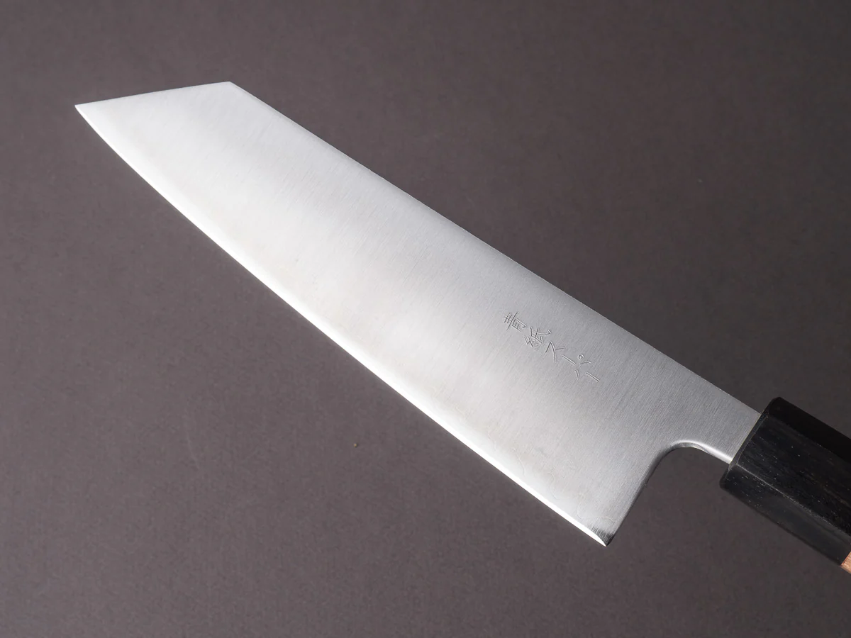 Hitohira - Futana - Super Blue - Migaki - 170mm Bunka - Cherry Handle - Image 10