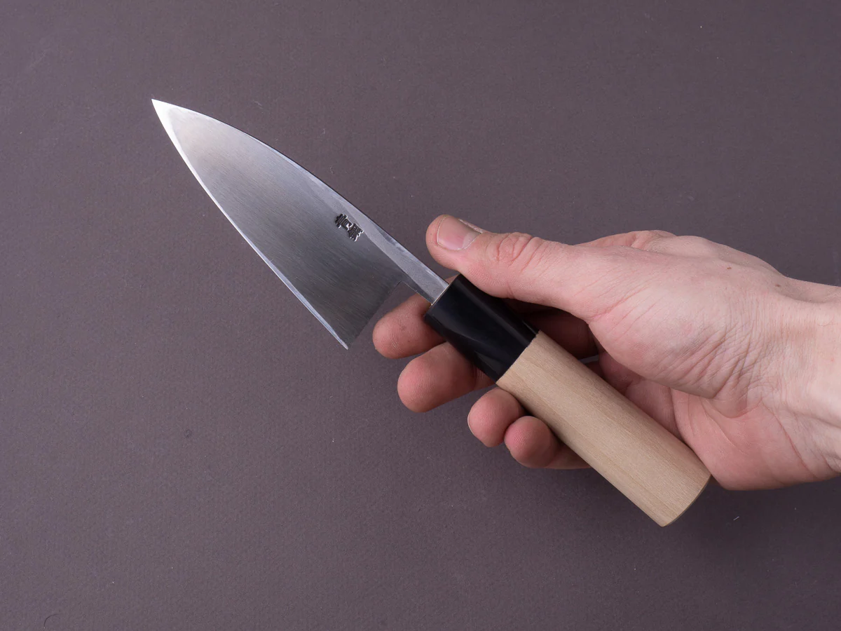 Hitohira - Gorobei - Blue #2 - 105mm Ajikiri - D-Shaped Magnolia Handle - Image 6