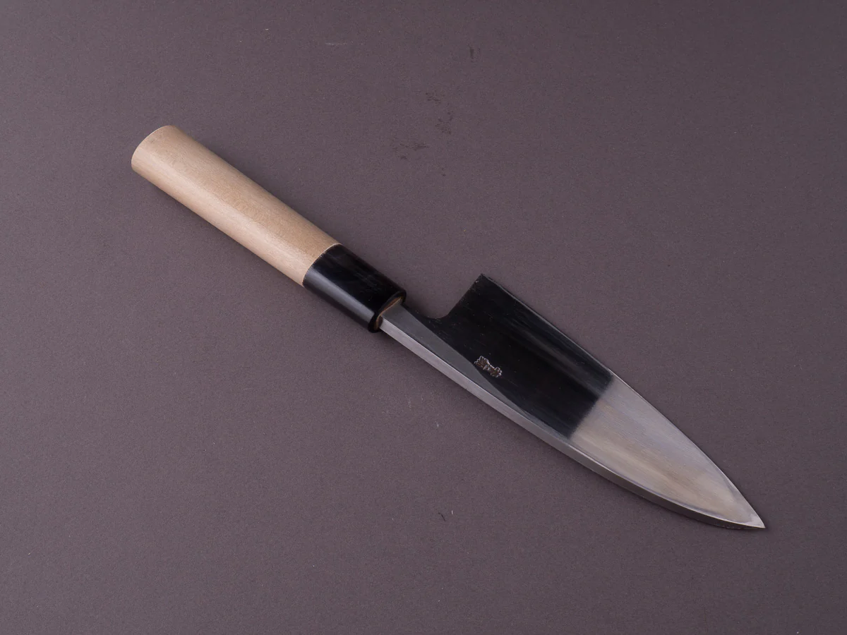 Hitohira - Gorobei - Blue #2 - 135mm Deba - Ho Wood Handle - Image 3
