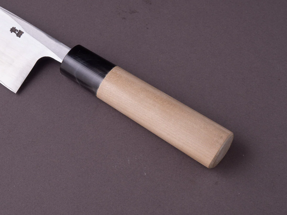 Hitohira - Gorobei - Blue #2 - 135mm Deba - Ho Wood Handle - Image 6