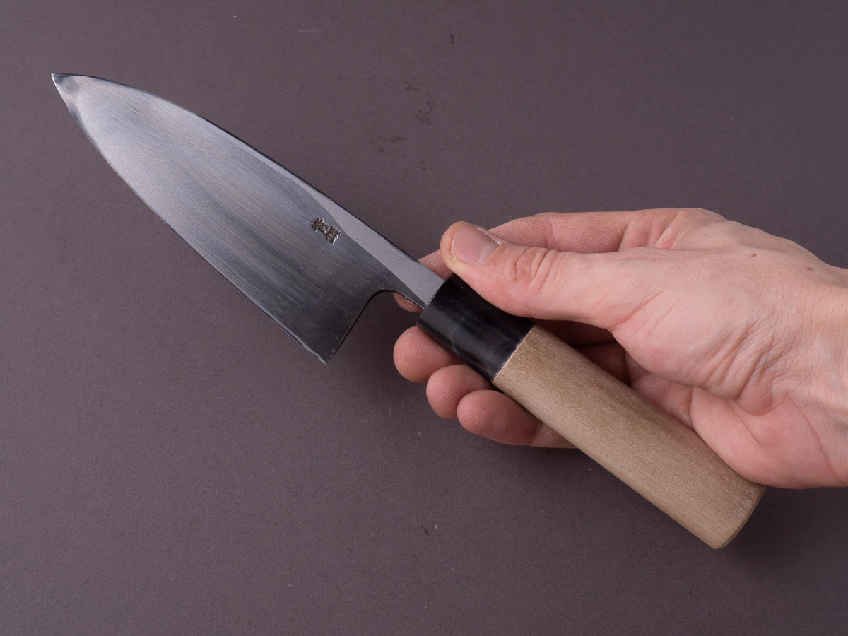 Hitohira - Gorobei - Blue #2 - 135mm Deba - Ho Wood Handle - Image 7