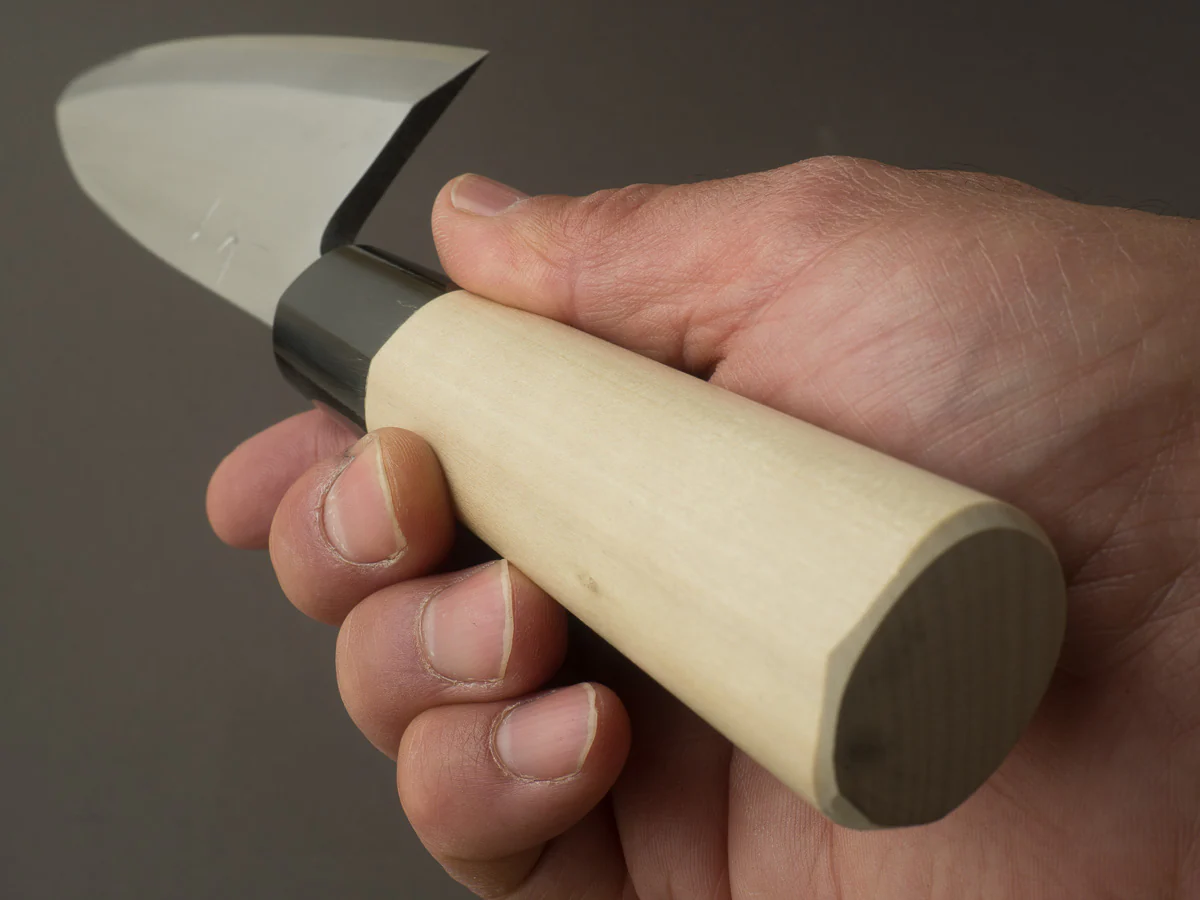 Hitohira - Gorobei - Blue #2 - 150mm Deba - Ho Wood Handle - Image 9