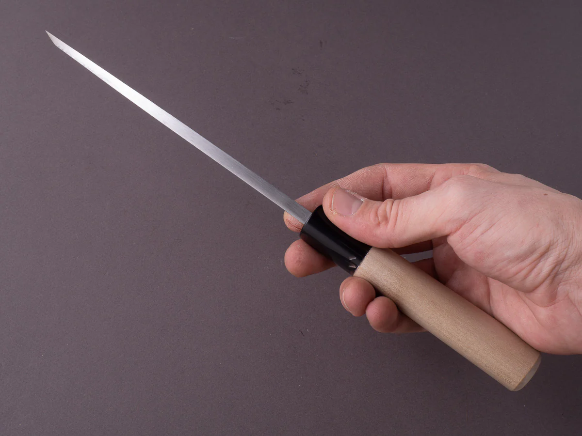 Hitohira - Gorobei - Blue #2 - 165mm Deba - Ho Wood Handle - Left-handed - Image 5