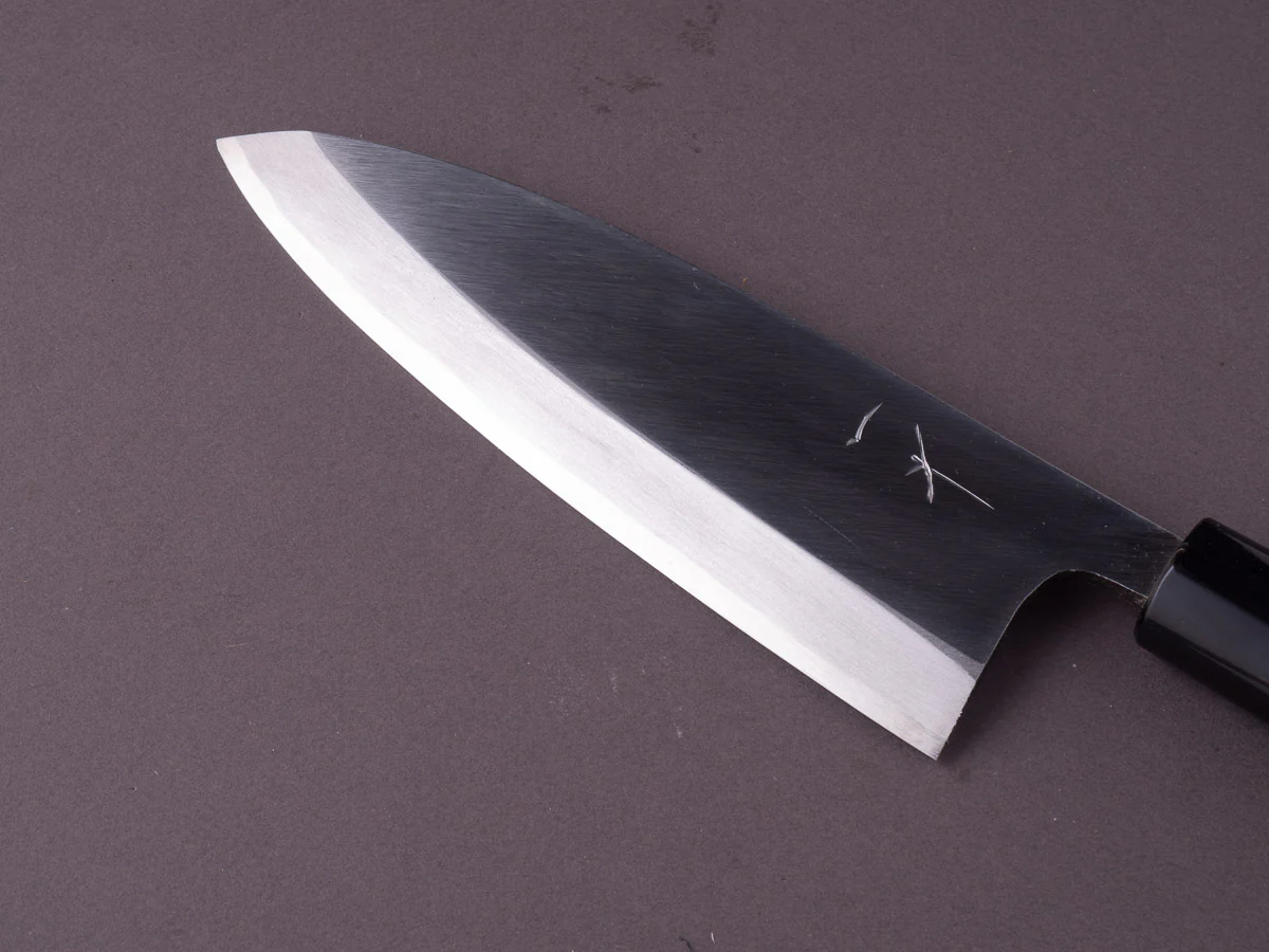 Hitohira - Gorobei - Blue #2 - 165mm Deba - Ho Wood Handle - Left-handed - Image 8