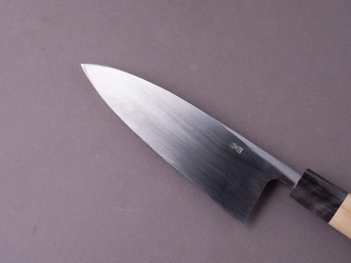 Hitohira - Gorobei - Blue #2 - 180mm Deba - Ho Wood Handle - Image 2