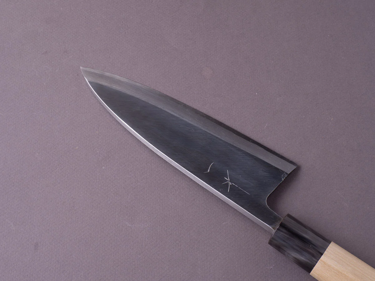 Hitohira - Gorobei - Blue #2 - 180mm Deba - Ho Wood Handle - Image 3