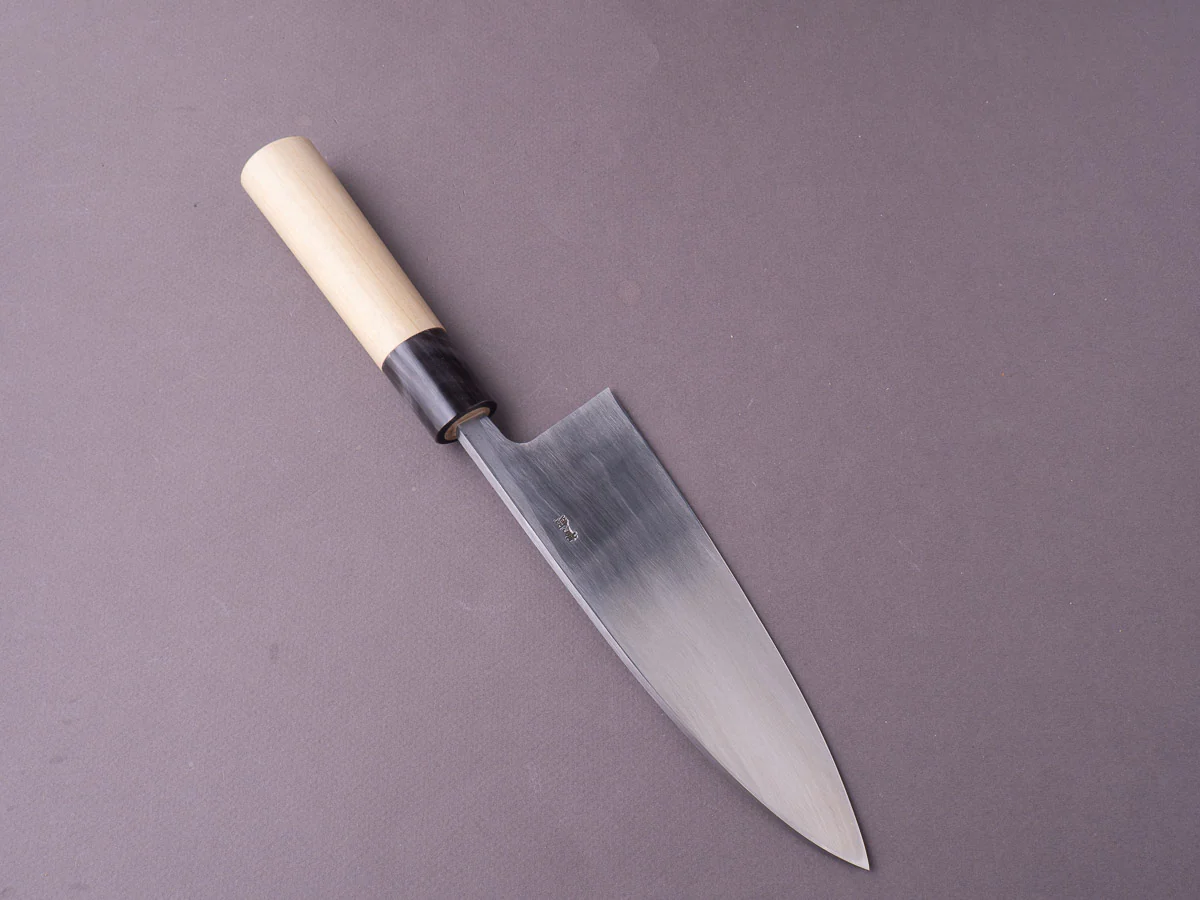 Hitohira - Gorobei - Blue #2 - 180mm Deba - Ho Wood Handle - Image 9