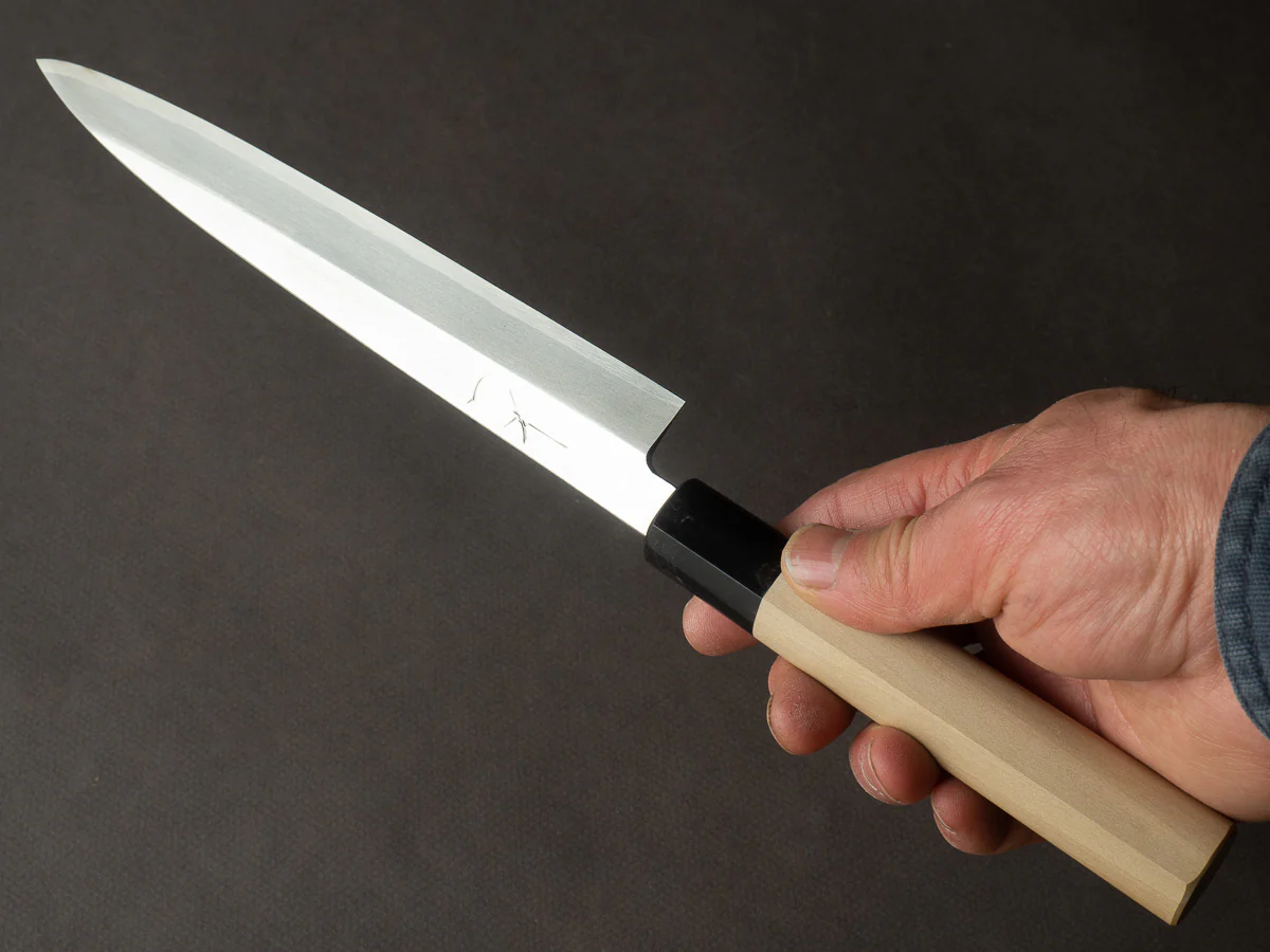 Hitohira - Gorobei - Blue #2 - 210mm Yanagiba - Ho Wood Handle - Image 5