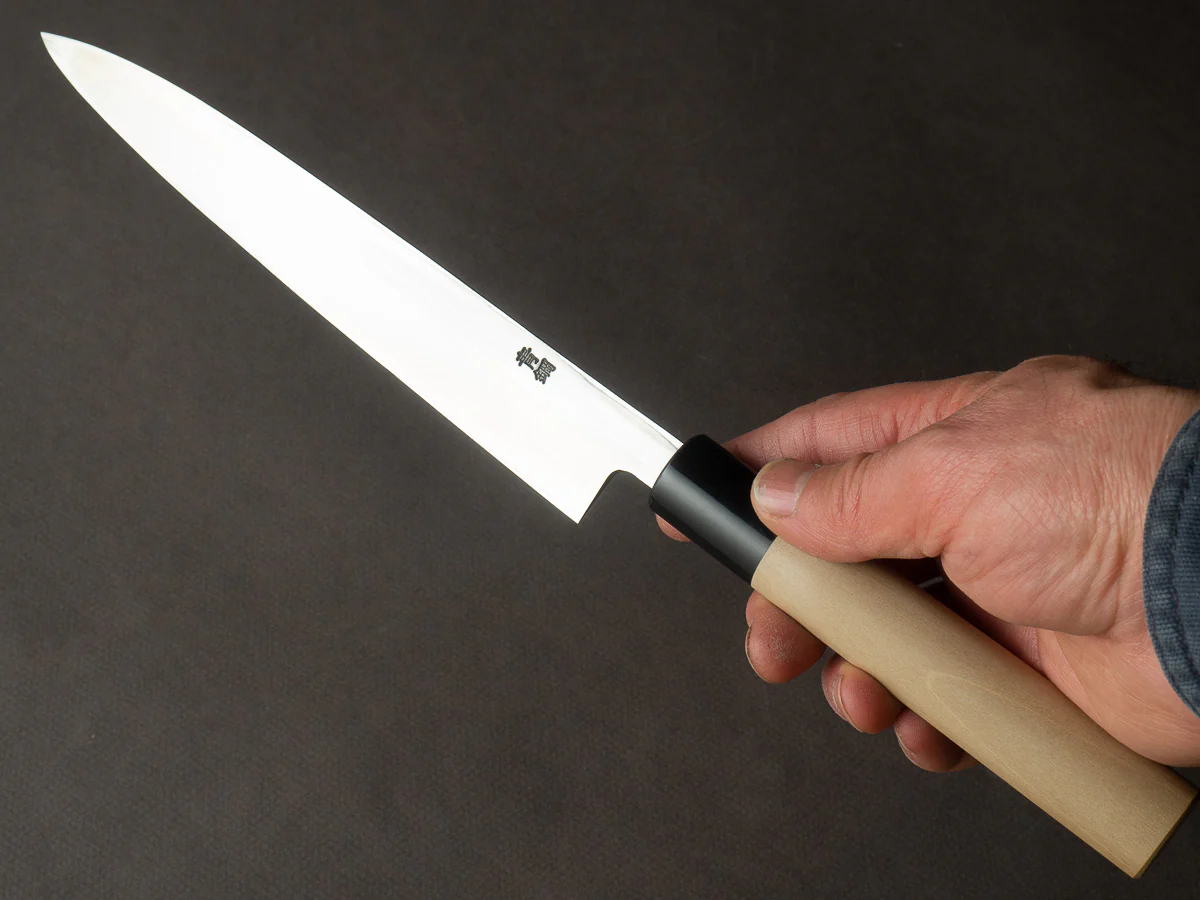 Hitohira - Gorobei - Blue #2 - 210mm Yanagiba - Ho Wood Handle - Image 6