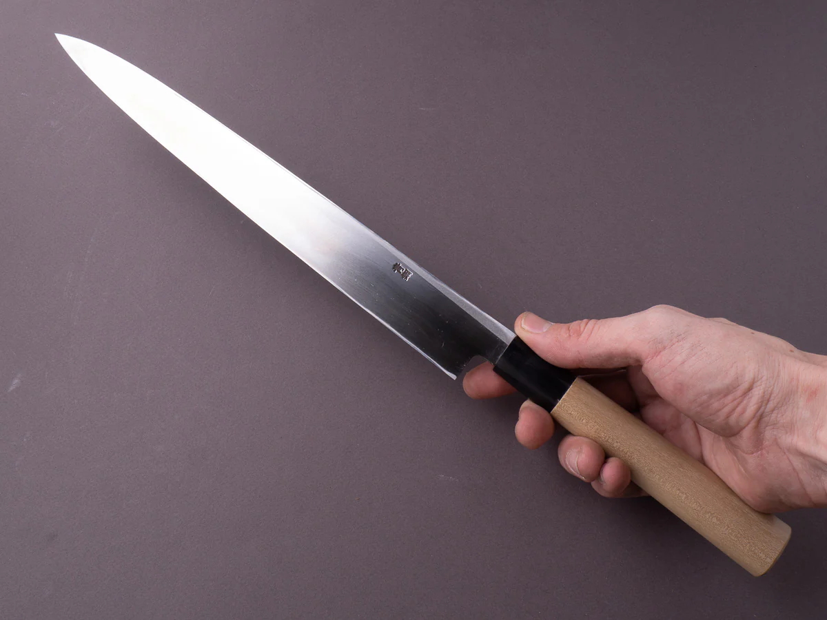Hitohira - Gorobei - Blue #2 - 300mm Yanagiba - Ho Wood Handle - Image 7
