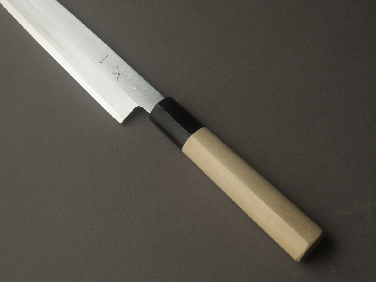 Hitohira - Gorobei - Blue #2 - Left Handed 240mm Yanagiba - Ho Wood Handle - Image 4