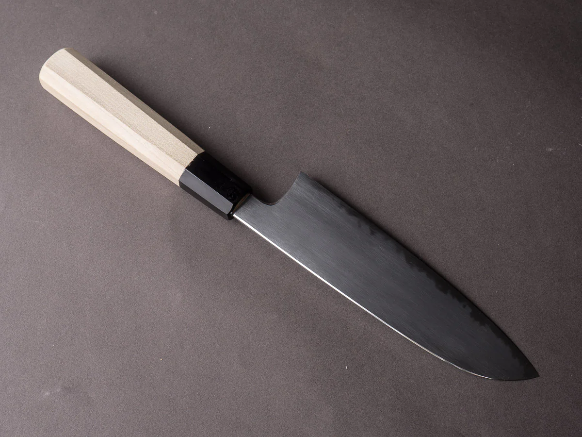 Hitohira - Gorobei x Rikichi - White #2 Kasumi - 165mm Santoku - Ho Wood Handle - Image 2
