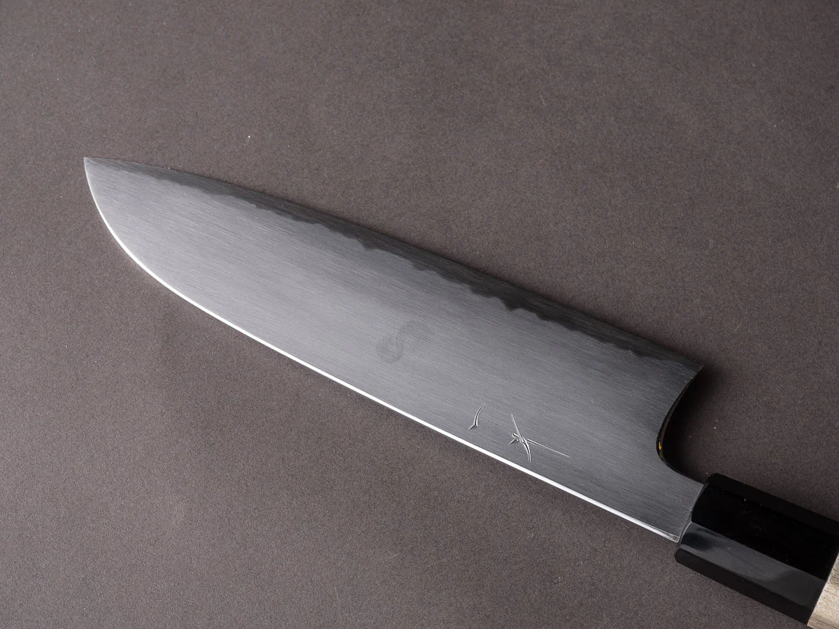 Hitohira - Gorobei x Rikichi - White #2 Kasumi - 165mm Santoku - Ho Wood Handle - Image 3