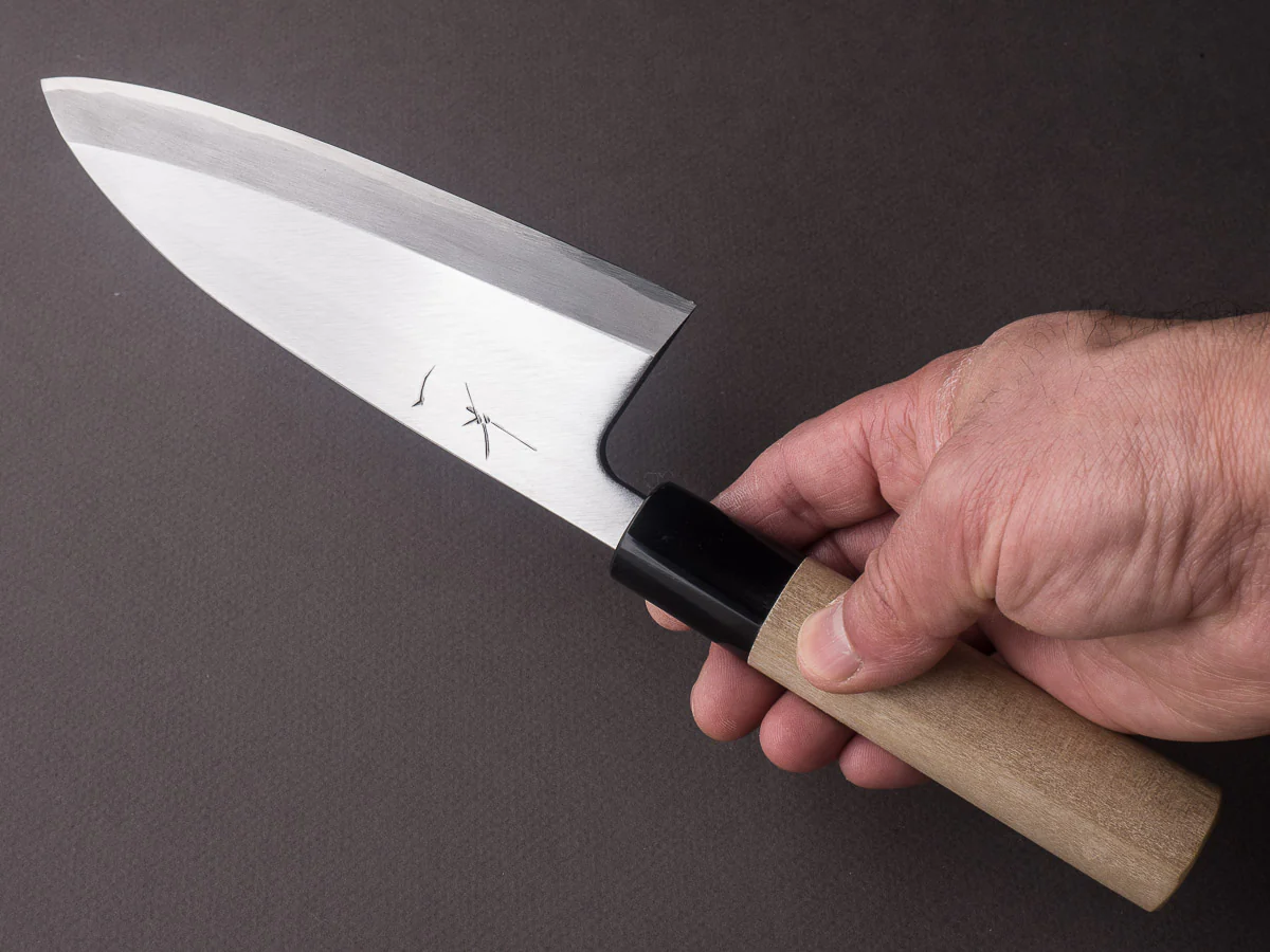 Hitohira - Gorobei - White #3 - 150mm Deba - Ho Wood Handle - Image 5