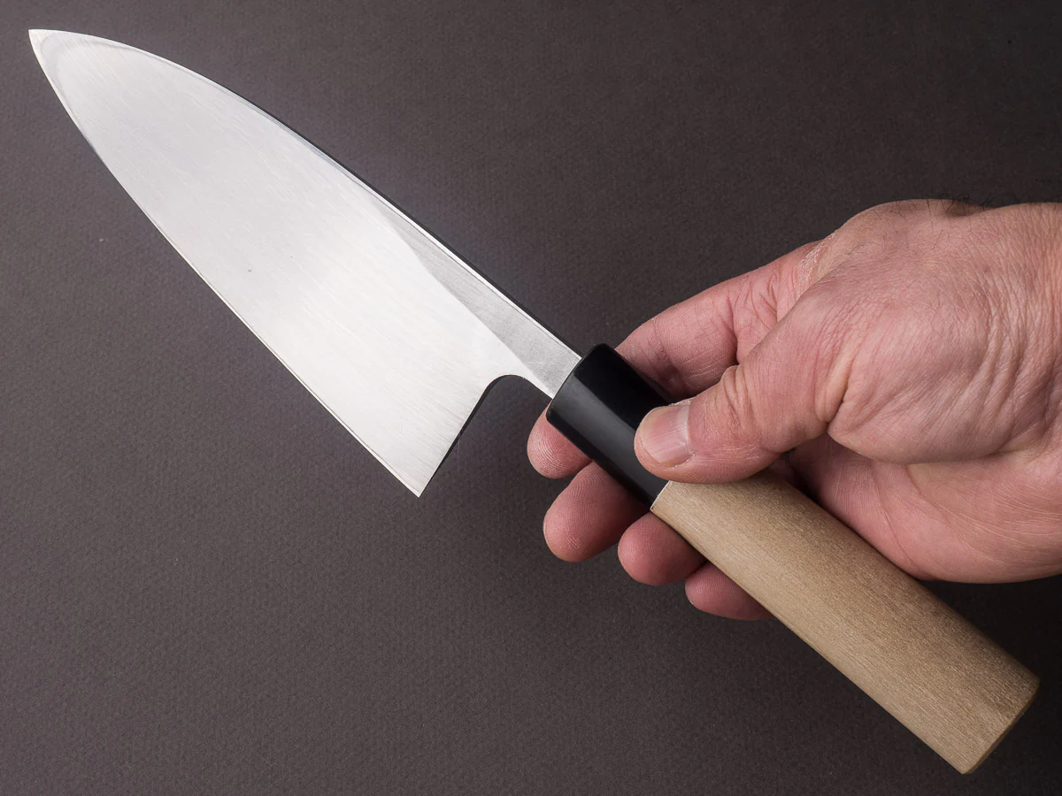 Hitohira - Gorobei - White #3 - 150mm Deba - Ho Wood Handle - Image 6