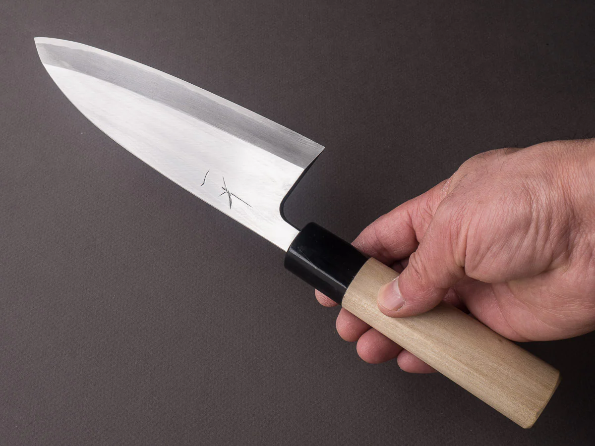 Hitohira - Gorobei - White #3 - 165mm Deba - Ho Wood Handle - Image 5