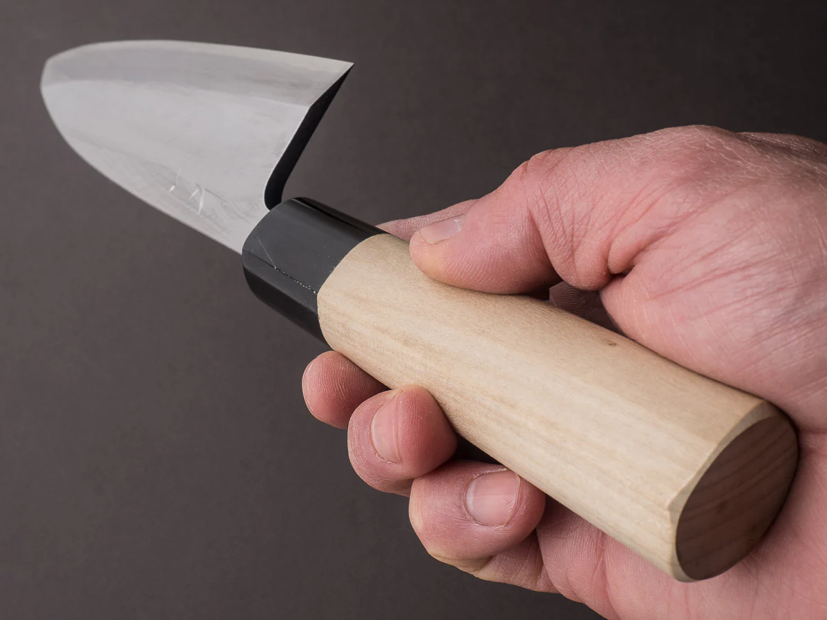 Hitohira - Gorobei - White #3 - 165mm Deba - Ho Wood Handle - Image 9