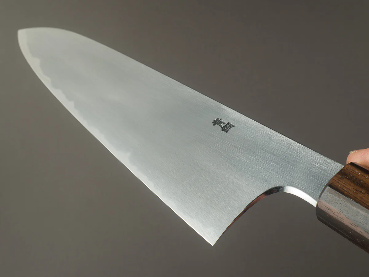 Hitohira - Gorobei x Rikichi - Blue #2 - Kasumi - 240mm Gyuto - Cherry Wood Handle - Image 11