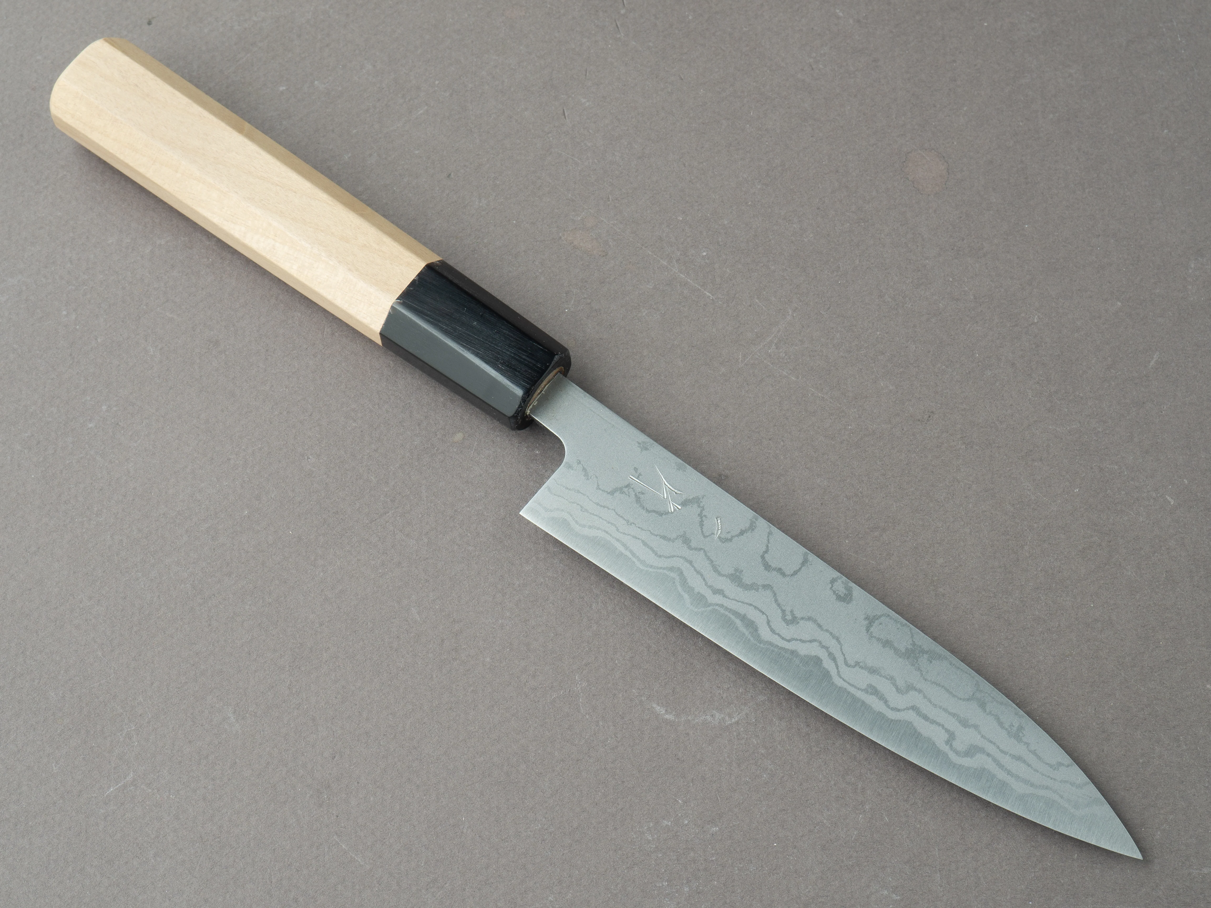 Hitohira - GR - Blue #2 - Damascus - 135mm - Petty - Ho Wood Handle