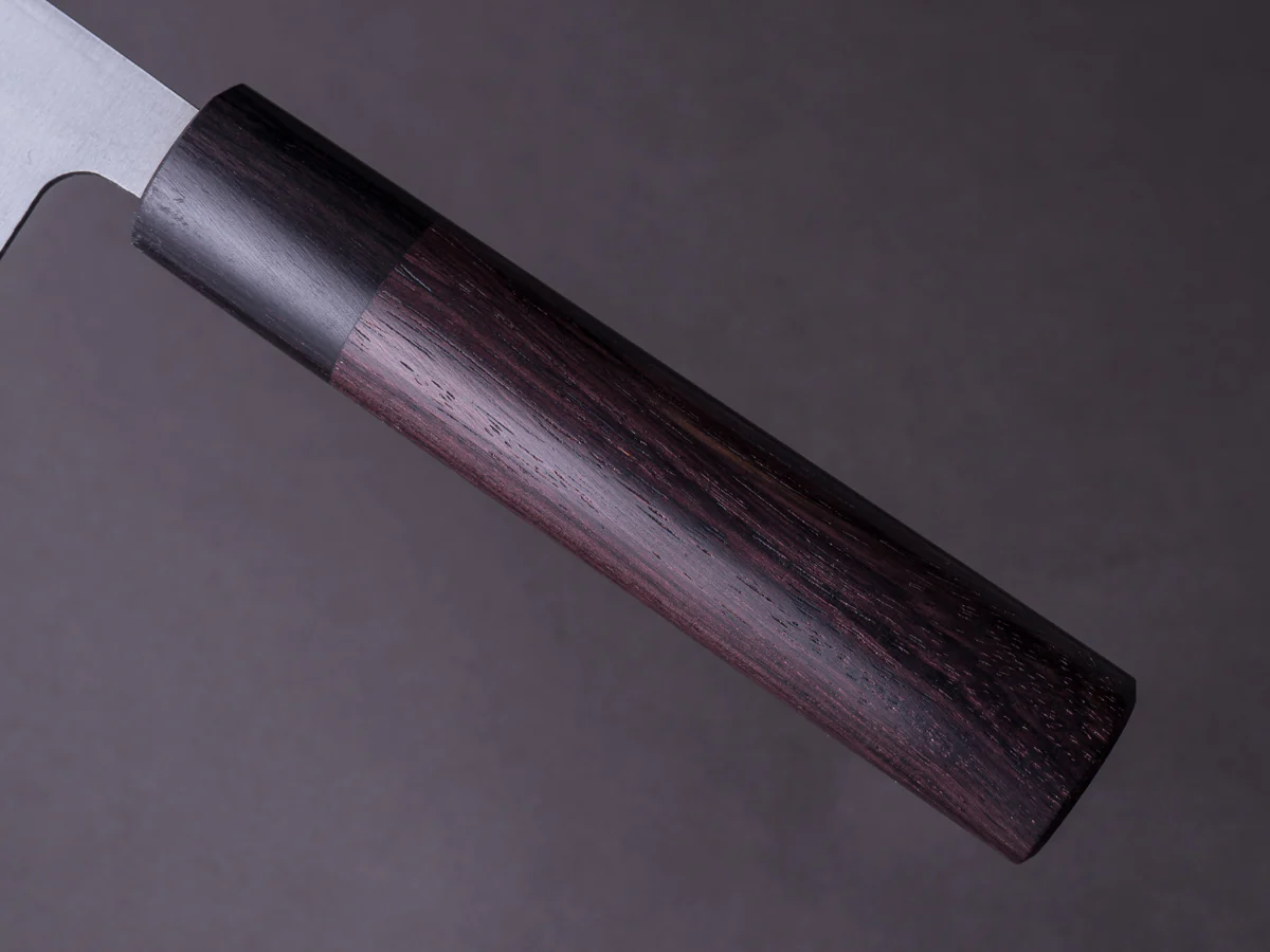Hitohira - GR - Blue #2 Damascus - 150mm Nakiri - Rosewood Handle - Image 5