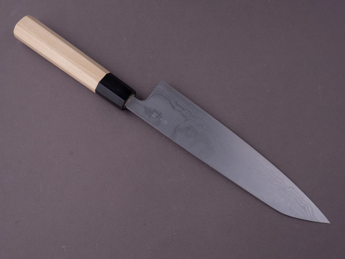 Hitohira - GR - Blue #2 Damascus - 210mm Gyuto - Magnolia Handle - Image 2