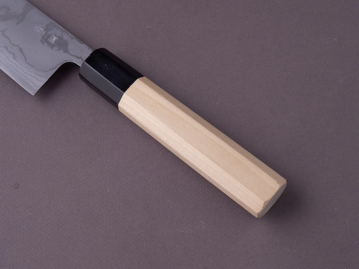 Hitohira - GR - Blue #2 Damascus - 210mm Gyuto - Magnolia Handle - Image 5