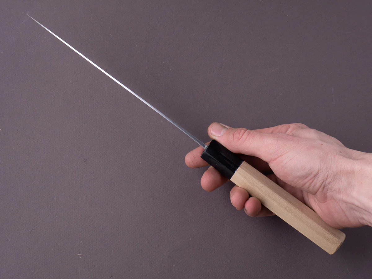 Hitohira - GR - Blue #2 Damascus - 210mm Gyuto - Magnolia Handle - Image 8