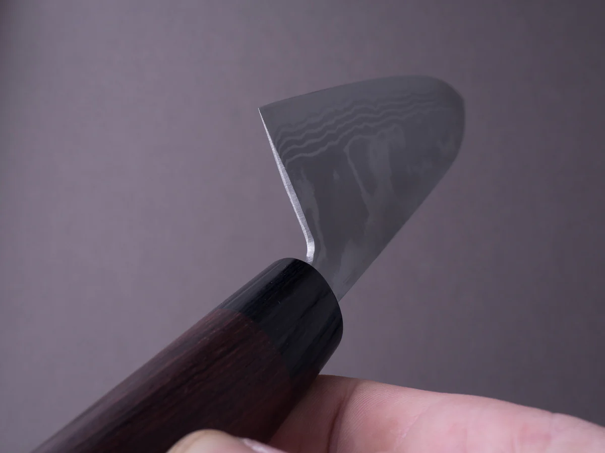 Hitohira - GR - Blue #2 Damascus - 210mm Gyuto - Rosewood Handle - Image 7