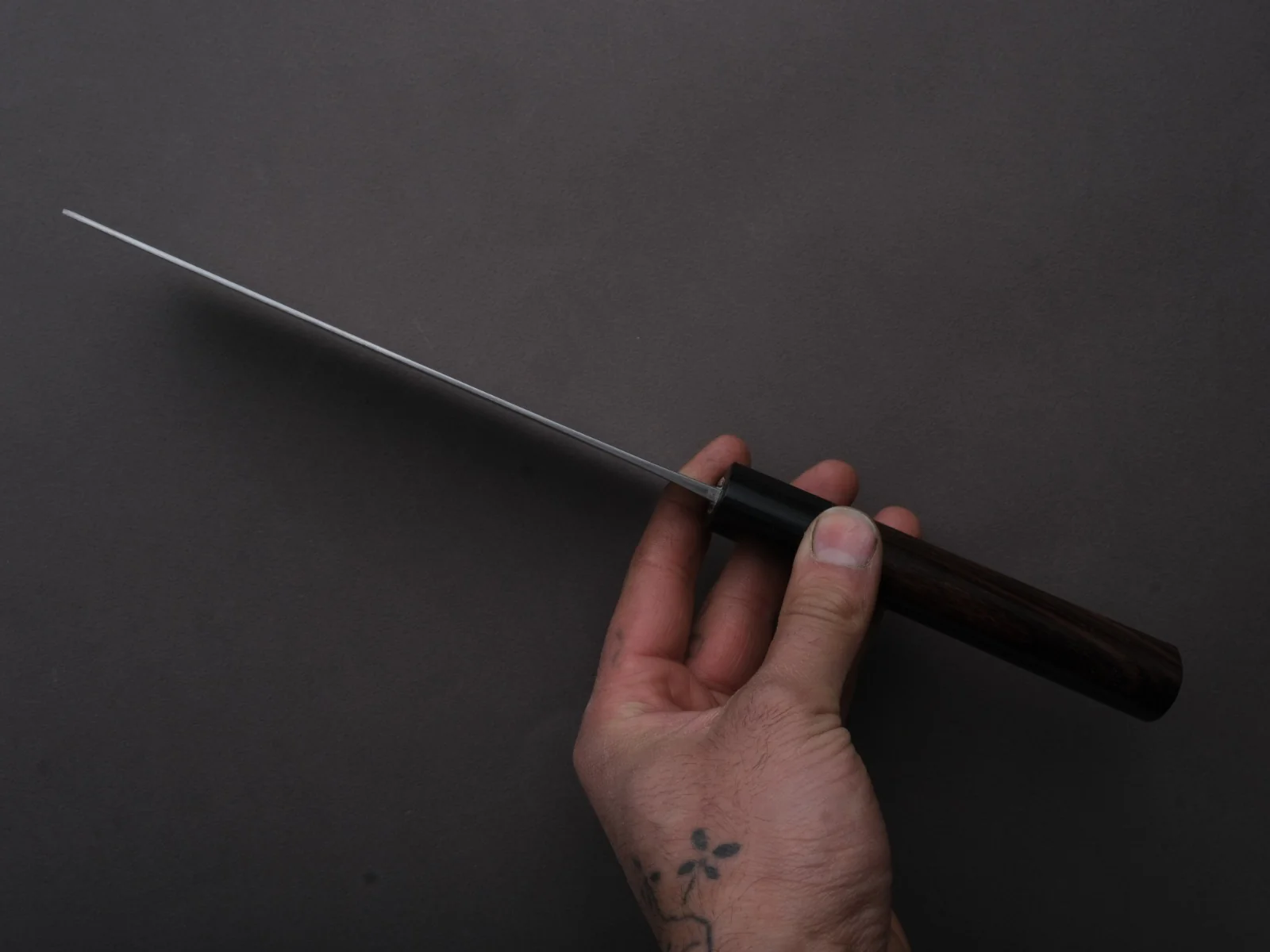 Hitohira - GR - Blue #2 Damascus - Nakiri - 165mm - Rosewood Handle - Image 3