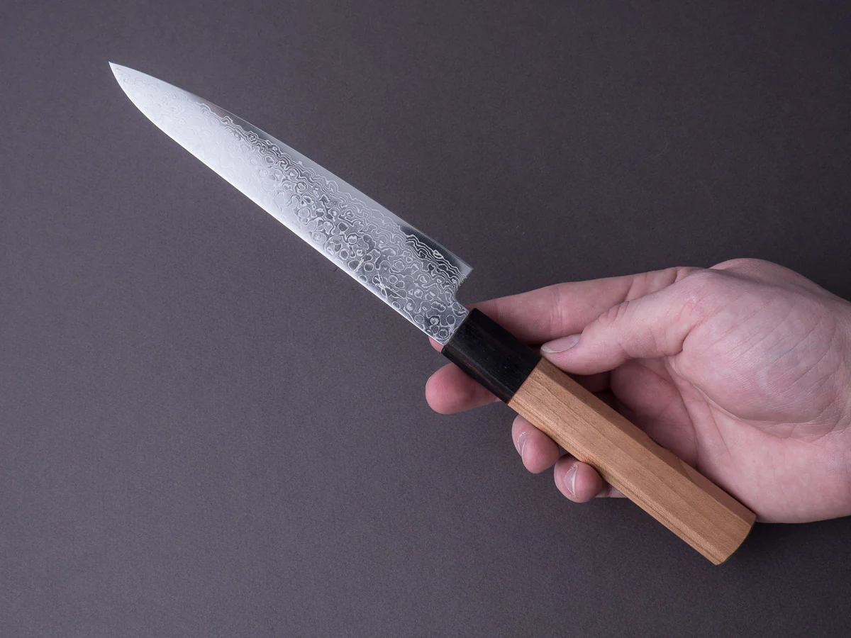 Hitohira - HG - Damascus - 150mm Petty - Cherry Wood Handle - Image 7