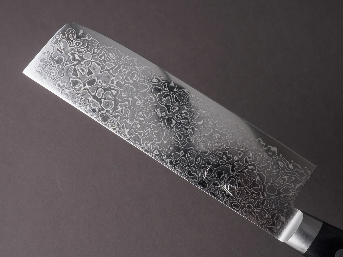 Hitohira - HG - Damascus - 165mm Nakiri - Western Handle - Image 3