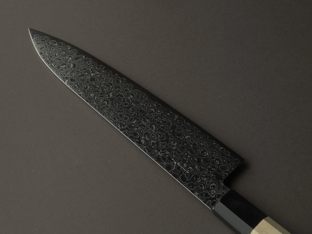 Hitohira - HG - Damascus - 210mm Gyuto - Ho Wood Handle - Image 2