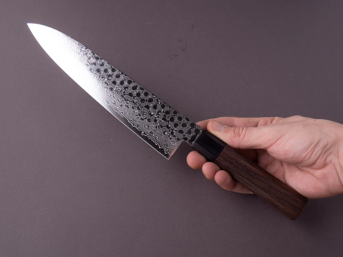 Hitohira - HG - Damascus - 210mm Gyuto - Original Wood Handle - Image 3