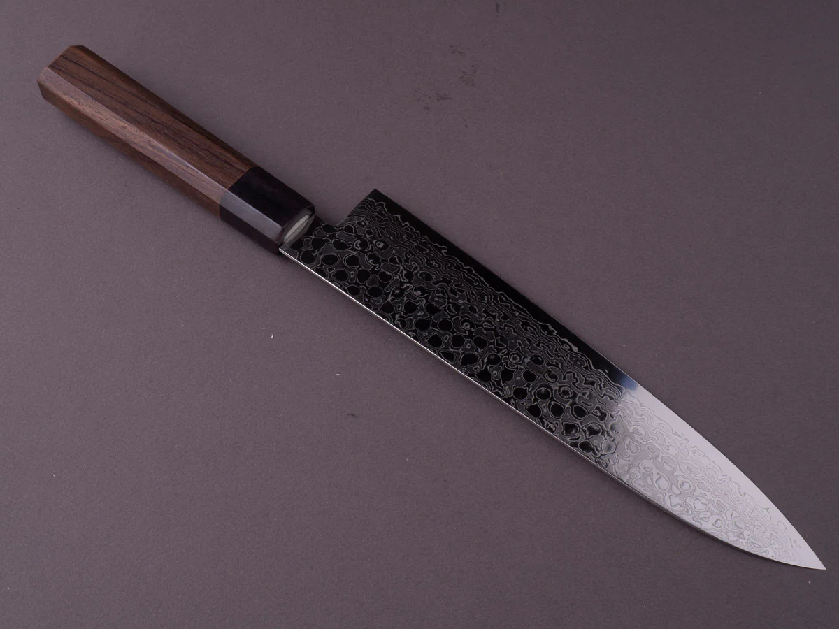 Hitohira - HG - Damascus - 210mm Gyuto - Original Wood Handle - Image 7