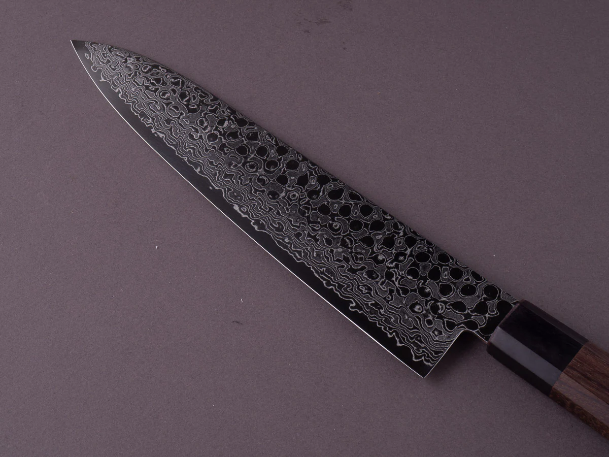 Hitohira - HG - Damascus - 210mm Gyuto - Original Wood Handle - Image 9