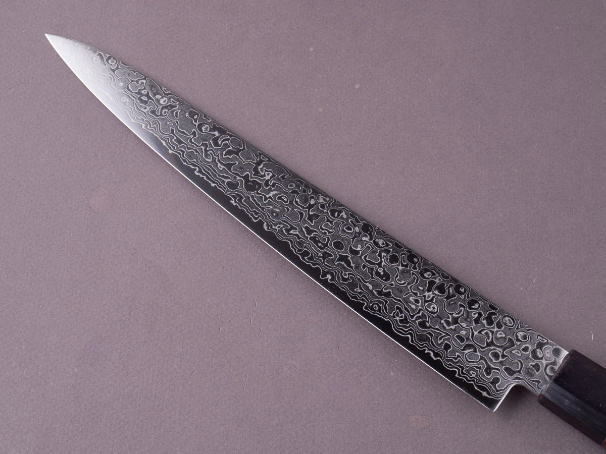 Hitohira - HG - Damascus - 240mm Sujihiki - Original Wood Handle - Image 4