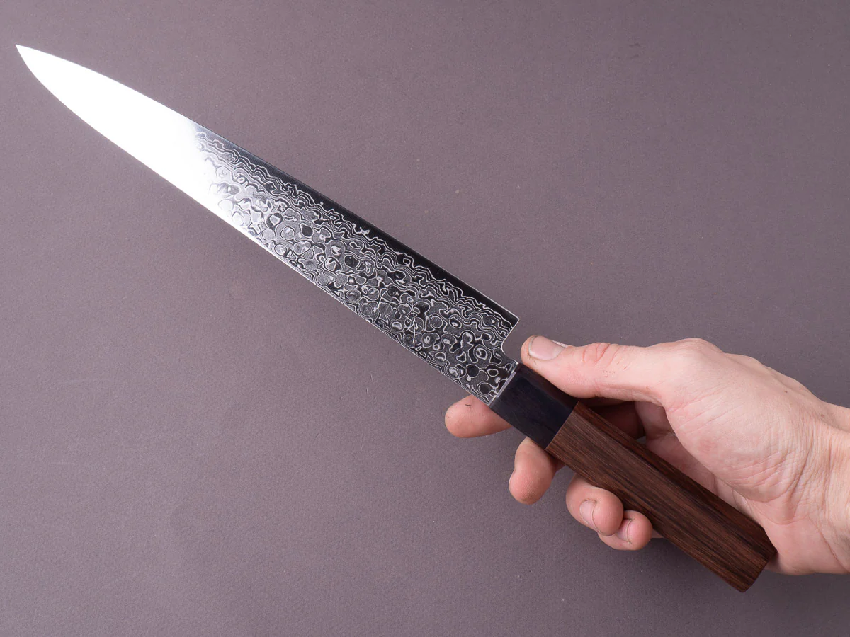 Hitohira - HG - Damascus - 240mm Sujihiki - Original Wood Handle - Image 7