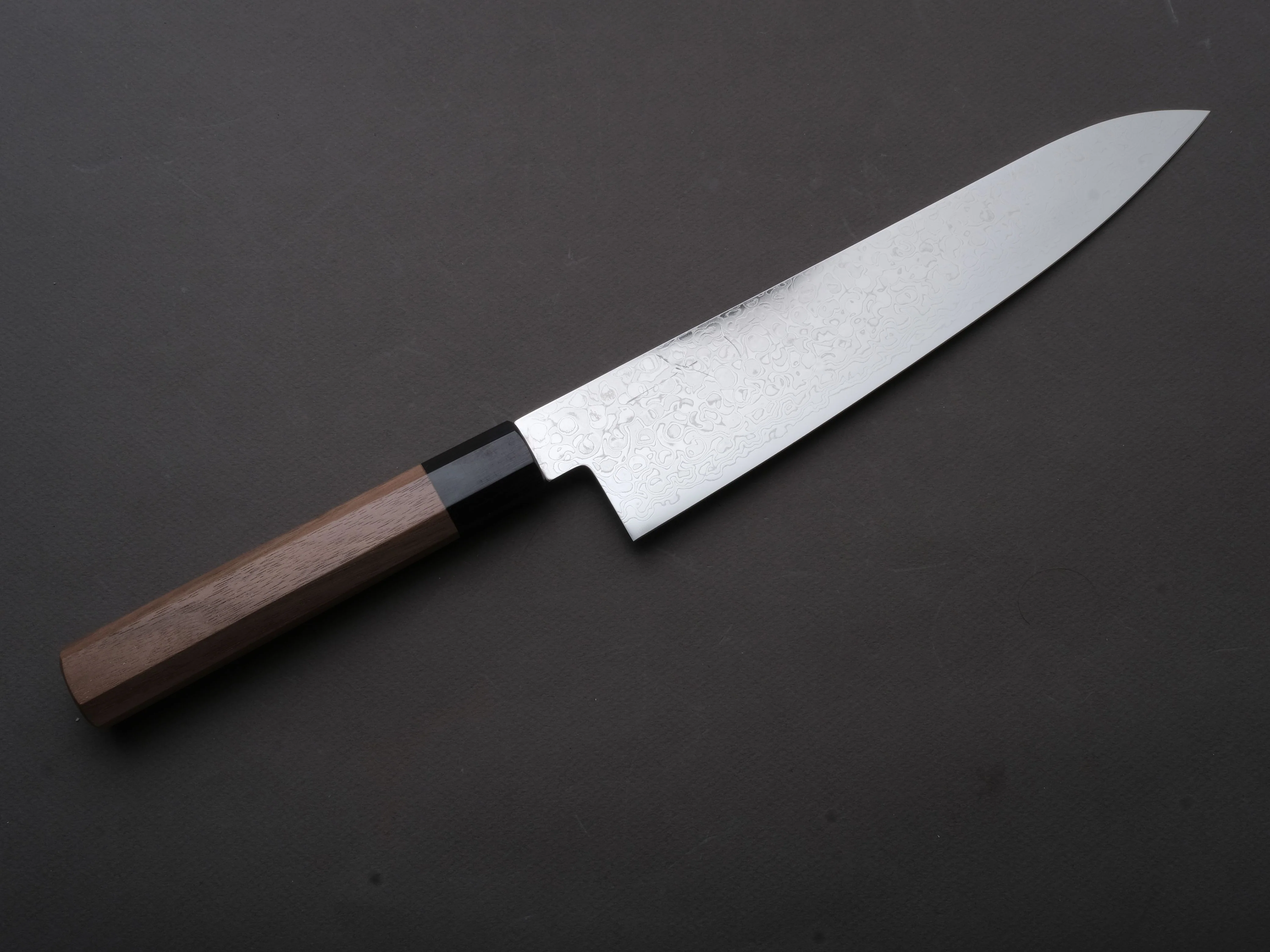 Hitohira - HG - Damascus - Gyuto - 240mm - Walnut Handle