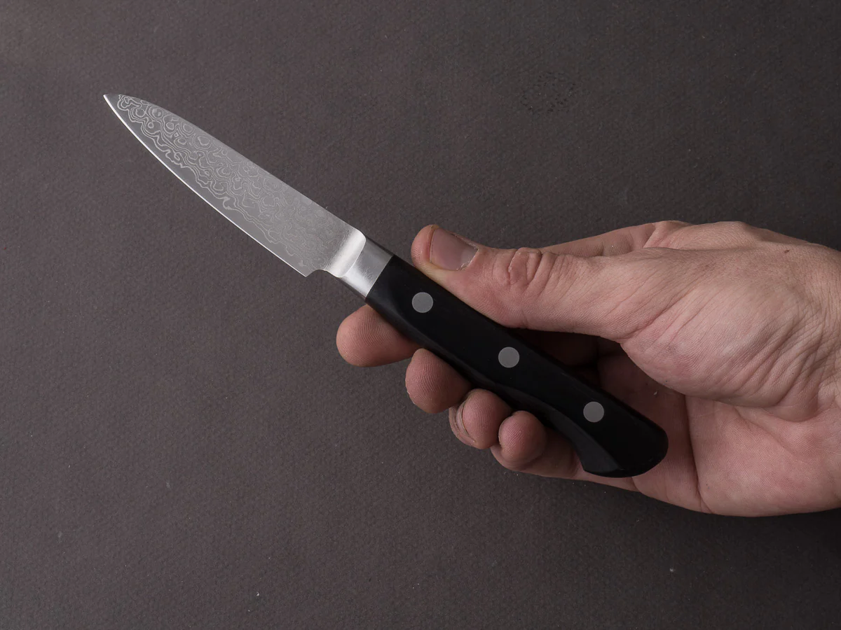 Hitohira - HG - Damascus - 80mm Paring Knife - Western Handle - Image 3