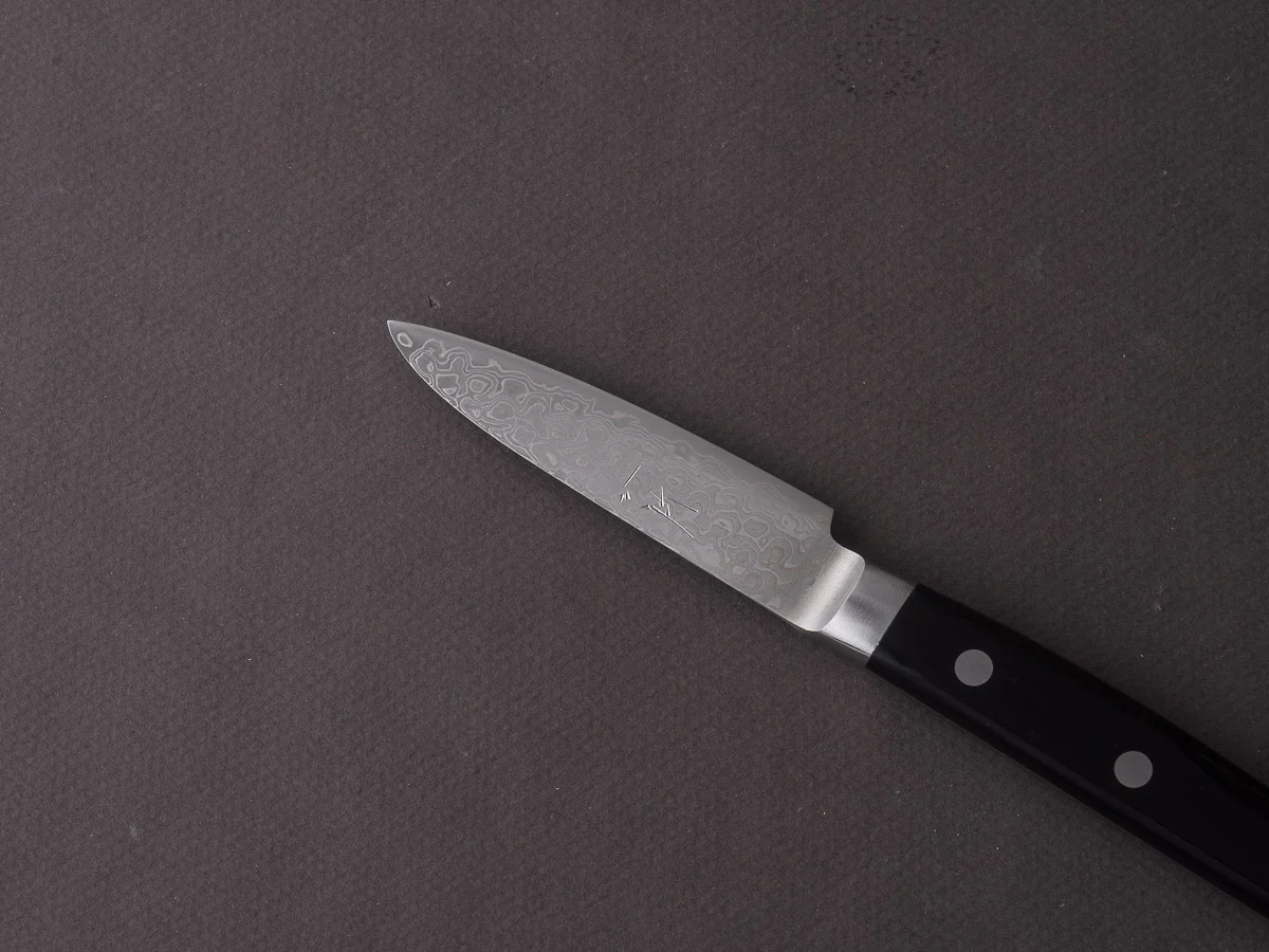Hitohira - HG - Damascus - 80mm Paring Knife - Western Handle - Image 4