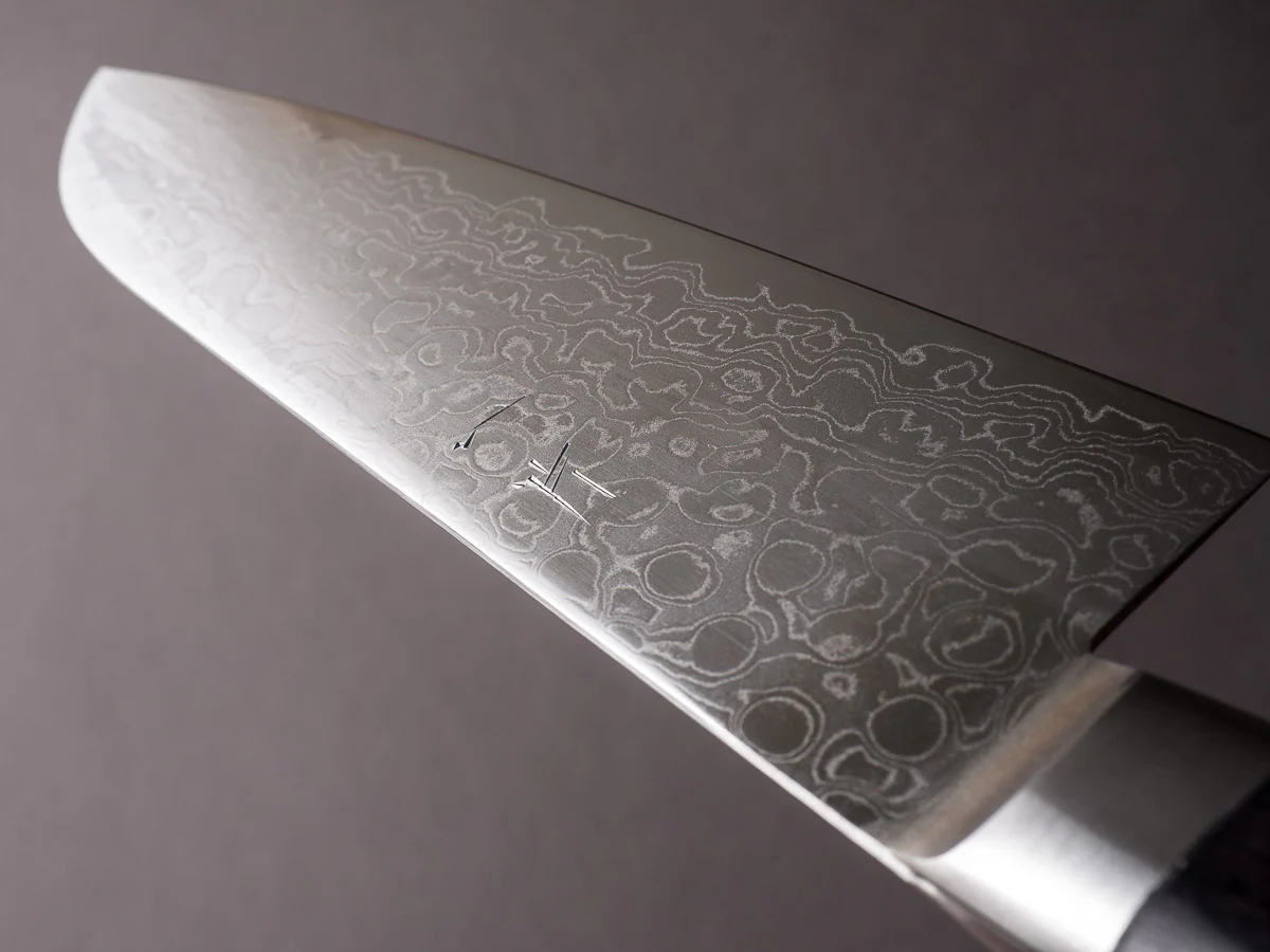 Hitohira - HG - Damascus - Santoku - Western Handle - Image 11